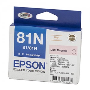 Genuine Epson T1116 (81N) Light Magenta Ink Cartridge (replaces T0816) - 805 pages