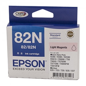 Genuine Epson T1126 (82N) Light Magenta Ink Cartridge (replaces T0826) - 510 pages