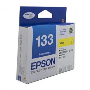 Genuine Epson T1334 (133) Yellow Ink Cartridge - 300 pages
