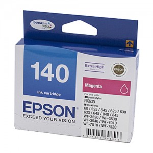 Genuine Epson T1403 (140) H/Y Magenta Ink Cartridge - 755 pages