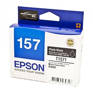 Genuine Epson T1571 Photo Black Ink Cartridge -