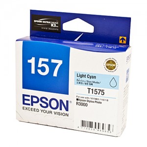 Genuine Epson T1575 Light Cyan Ink Cartridge -