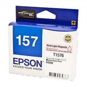 Genuine Epson T1576 Light Magenta Ink Cartridge -
