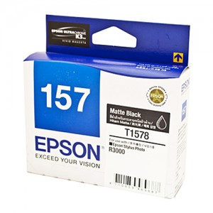 Genuine Epson T1578 Matte Black Ink Cartridge -