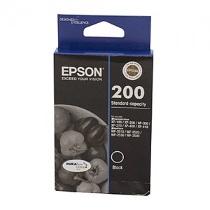 Genuine Epson 200 Black Ink Cartridge - 175 pages