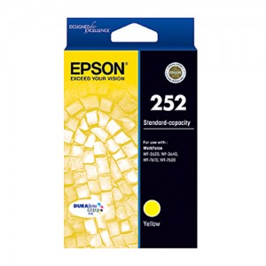 Genuine Epson 252 Yellow Ink Cartridge