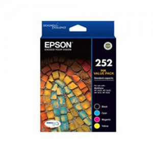 Genuine Epson 252 4 Ink Value Pack