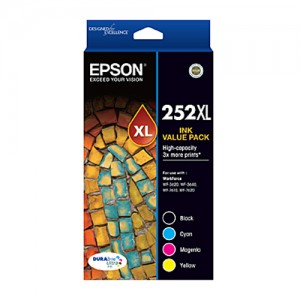 Genuine Epson 252 4 HY Ink Value Pack