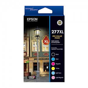 Genuine Epson 277 HY Ink Value Pack (B,C,M,Y,LC & LM HY ink x 1 each)