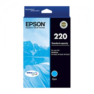 Genuine Epson 220 Cyan Ink Cartridge
