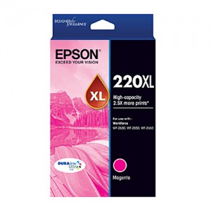 Genuine Epson 220 HY Magenta Ink Cartridge