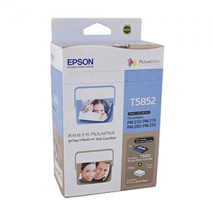 Genuine Epson T585 Photo Ink Cartridge & Paper Pack - 150 sheets