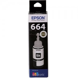 Genuine Epson T664 EcoTank Black Ink Bottle (ET-4500 only)