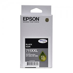 Genuine Epson 711XXL Black Ink Cartridge - 3,400 pages