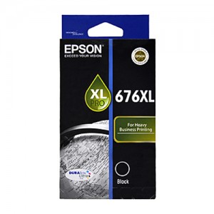 Genuine Epson 676XL Black Ink Cartridge - 2,400 pages