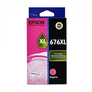 Genuine Epson 676XL Magenta Ink Cartridge - 1,200 pages