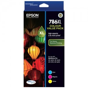 Genuine Epson 786XL 3 Col Value Pack