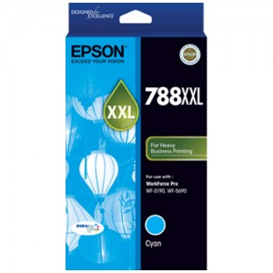 Genuine Epson 788XXL Cyan Ink Cartridge - 4,000 pages