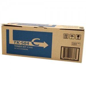 Genuine Kyocera FS-C5150DN Cyan Toner Cartridge - 2,800 pages