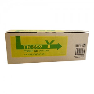Genuine Kyocera TK859 Yellow Toner Cartridge - 18,000 pages