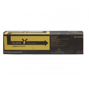 Genuine Kyocera TK8709Y Yellow Toner Cartridge - 30,000 pages