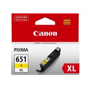 Genuine Canon CLI651XL Yellow Ink Cartridge - 695 A4 pages