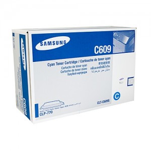 Genuine Samsung CLTC609S Cyan Toner Cartridge to suit CLP-770ND - 7,000 pages