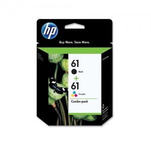 Genuine HP #61 Black and Colour ink Cartridges -  Black, 190 pages,  Colour 165 pages