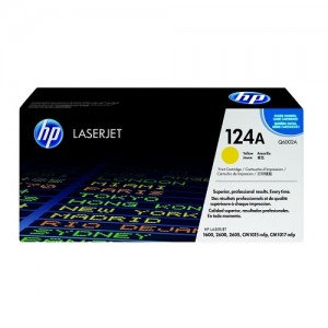 Genuine HP Q6002A No.124A Yellow Toner Cartridge - 2,000 pages