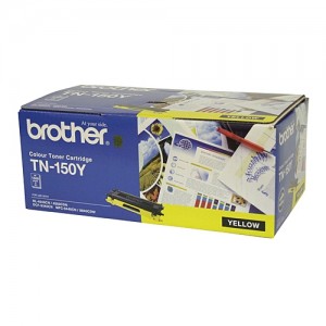 Genuine Brother TN-150Y Yellow Toner Cartridge - 1,500 pages