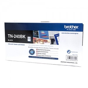 Genuine Brother TN-240BK Black Toner Cartridge - 2,200 pages