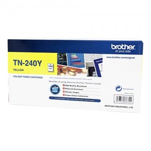 Genuine Brother TN-240Y Yellow Toner Cartridge - 1,400 pages