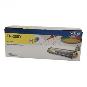 Genuine Brother TN-255Y Yellow Toner Cartridge - 2,200 pages