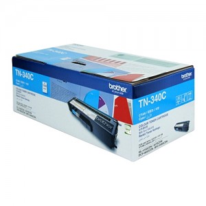 Genuine Brother TN-340C Cyan Toner Cartridge - 1,500 pages