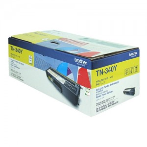 Genuine Brother TN-340Y Yellow Toner Cartridge - 1,500 pages